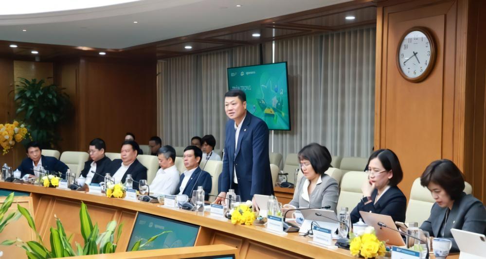 Ông Lê Ngọc Lâm - Tổng giám đốc BIDV - Trưởng ban Chỉ đạo dự án chia sẻ Core thẻ là dự án chiến lược của BIDV