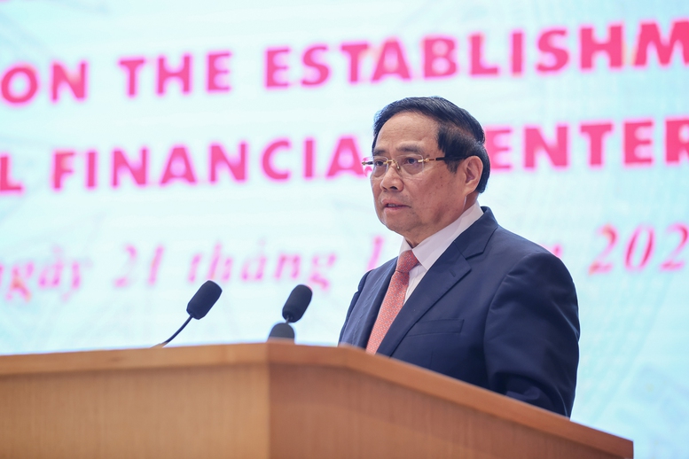 Thủ tướng Phạm Minh Chính phát biểu tại hội nghị - Ảnh: VGP/Nhật Bắc