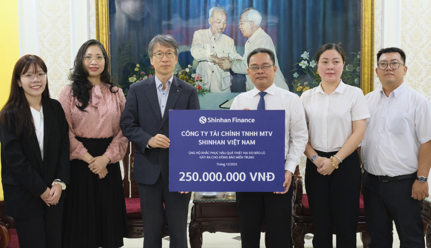 Shinhan Finance chung tay cùng cộng đồng khắc phục hậu quả sau bão