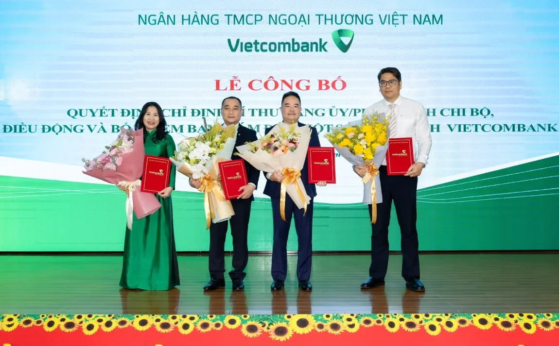 Các đ/c lãnh đạo các chi nhánh Vietcombank Đồng Nai, Đông Đồng Nai, Nhơn Trạch được điều động, bổ nhiệm và giao nhiệm vụ mới