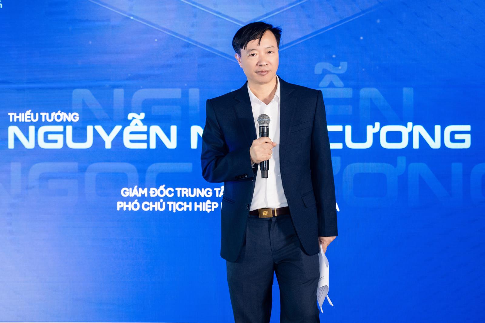 Thiếu tướng Nguyễn Ngọc Cương phát biểu tại sự kiện