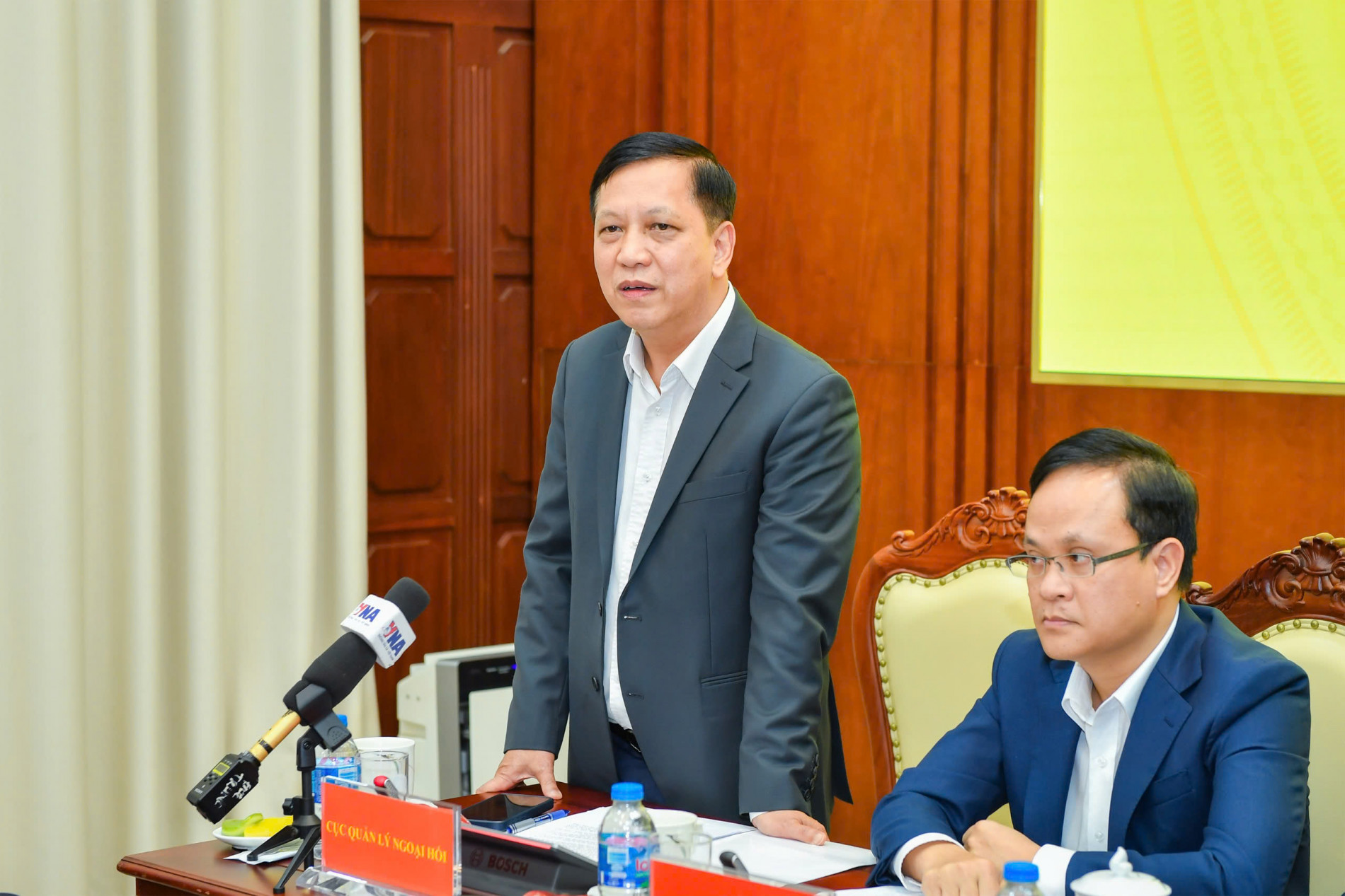 Cục trưởng Cục Quản lý ngoại hối - Ngân hàng Nhà nước Việt Nam, Đào Xuân Tuấn thông tin về thị trường vàng.