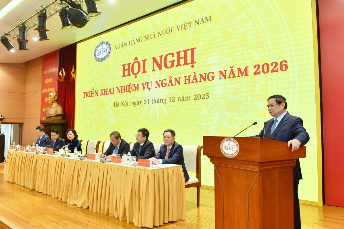 Thủ tướng ghi nhận và biểu dương đóng góp của ngành Ngân hàng vào thành tựu chung của đất nước trong thời gian qua