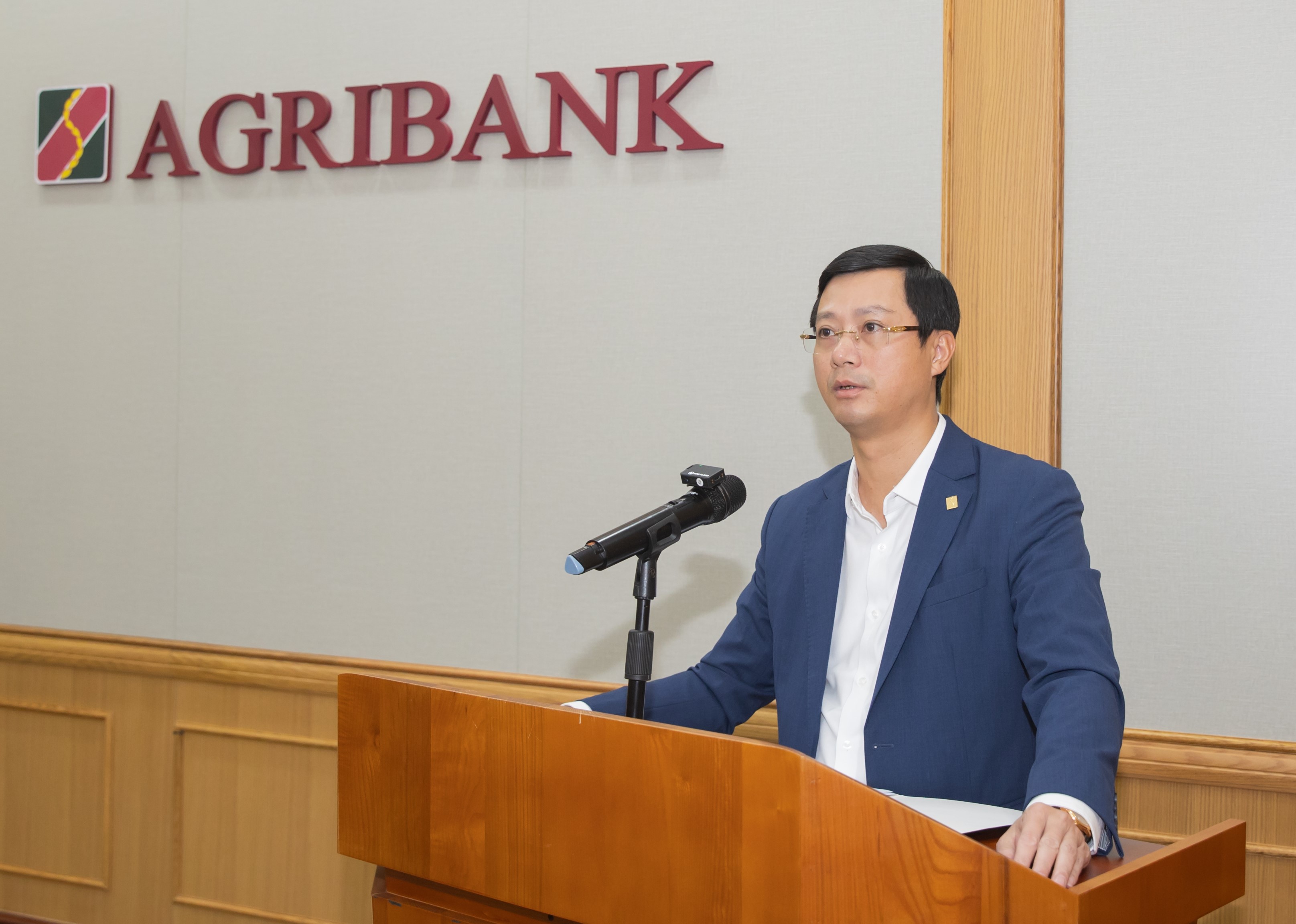 Phó Tổng Giám đốc Agribank Đỗ Đức Thành phát biểu khai mạc Hội nghị