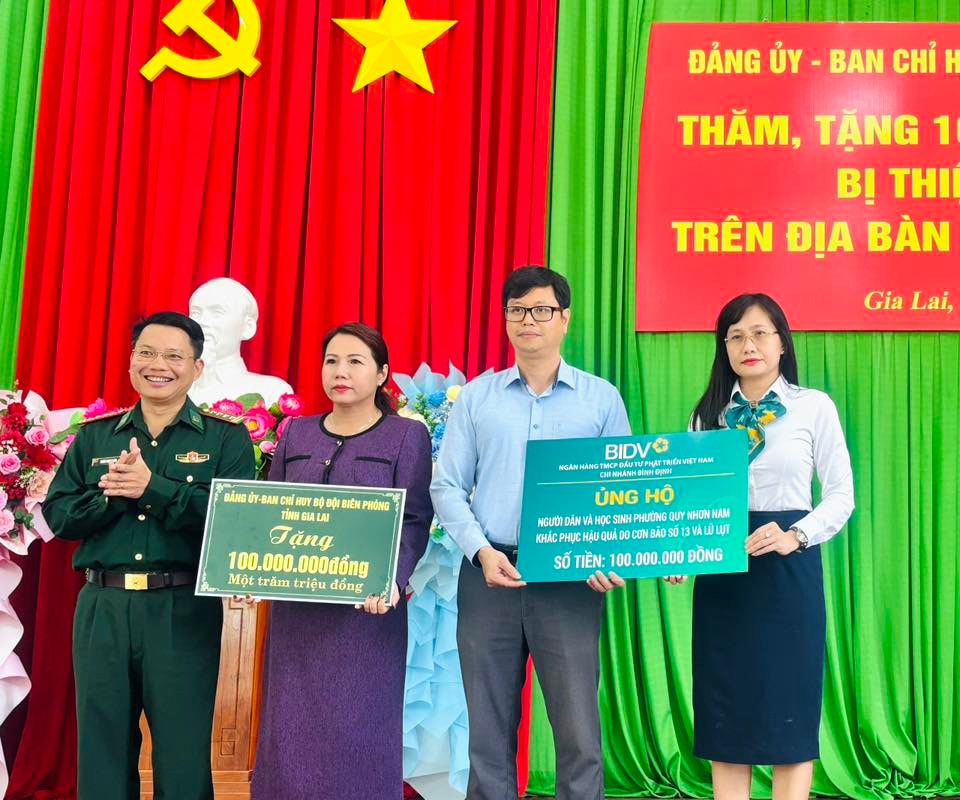 BIDV Bình Định luôn duy trì tinh thần sẻ chia, đồng hành cùng cộng đồng