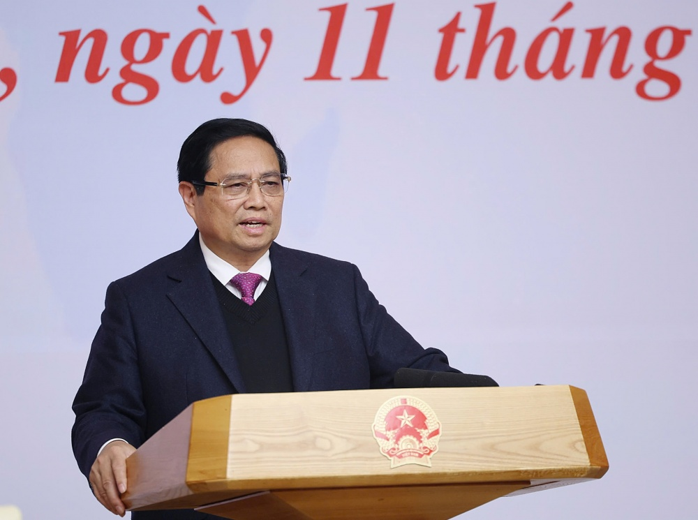 Thủ tướng Chính phủ Phạm Minh Chính phát biểu kết luận Hội nghị