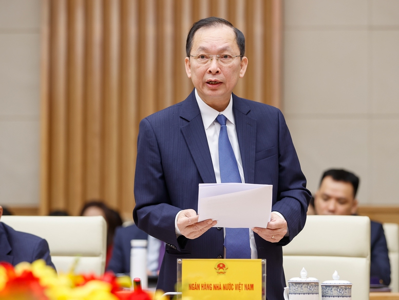 Thủ tướng đề nghị các đại biểu đề xuất, hiến kế các giải pháp với sự tham gia của hệ thống ngân hàng để làm mới các động lực tăng trưởng truyền thống và thúc đẩy các động lực tăng trưởng mới - Ảnh: VGP/Nhật Bắc
