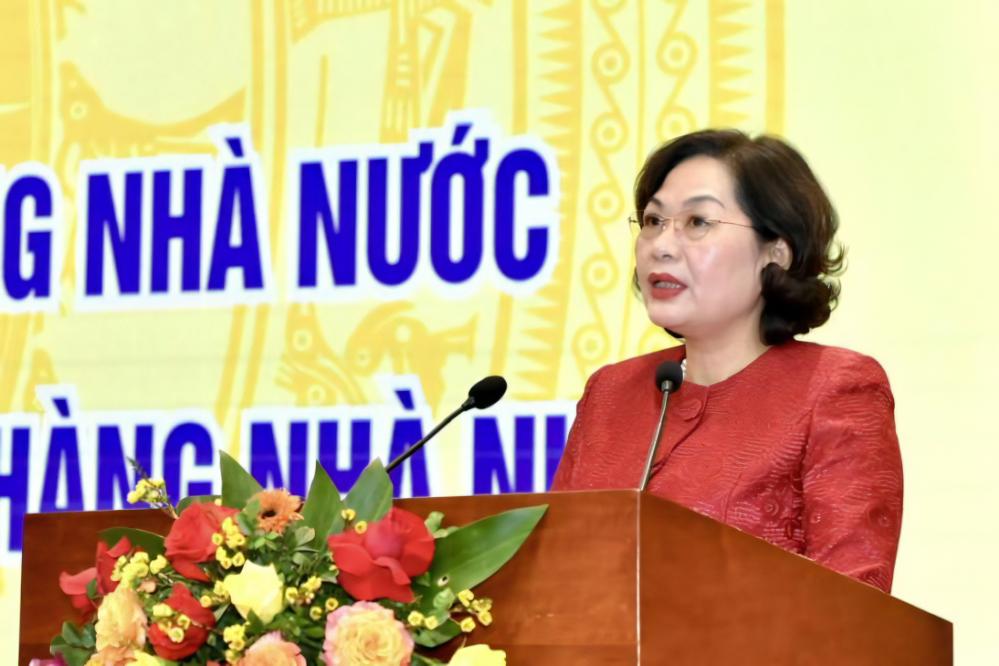 Thống đốc Nguyễn Thị Hồng chủ trì Hội nghị