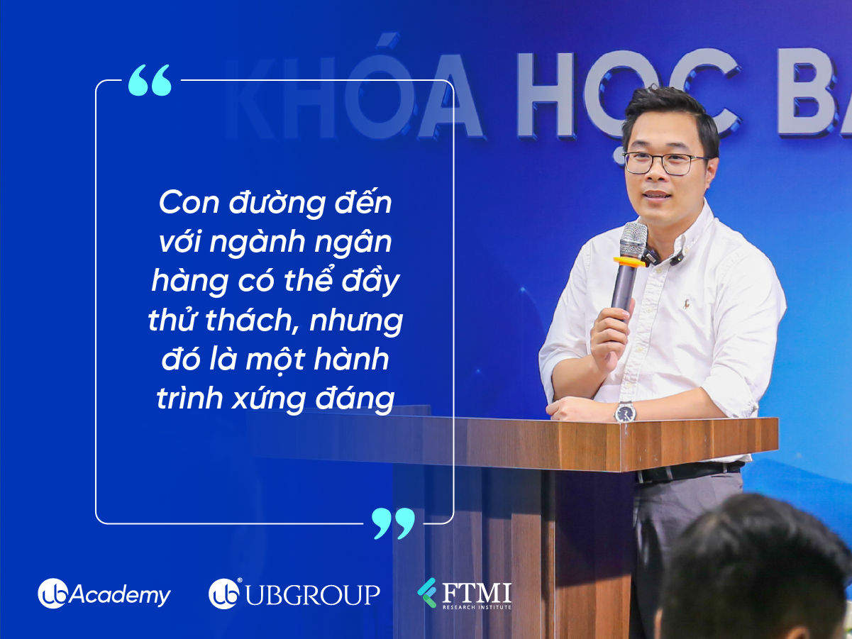 Ông Vũ Việt Hưng, Chủ tịch Hội đồng Quản trị kiêm Tổng Giám đốc Công ty Cổ phần Tập đoàn UB (UB GROUP) nhắn nhủ tới các bạn học viên tại sự kiện