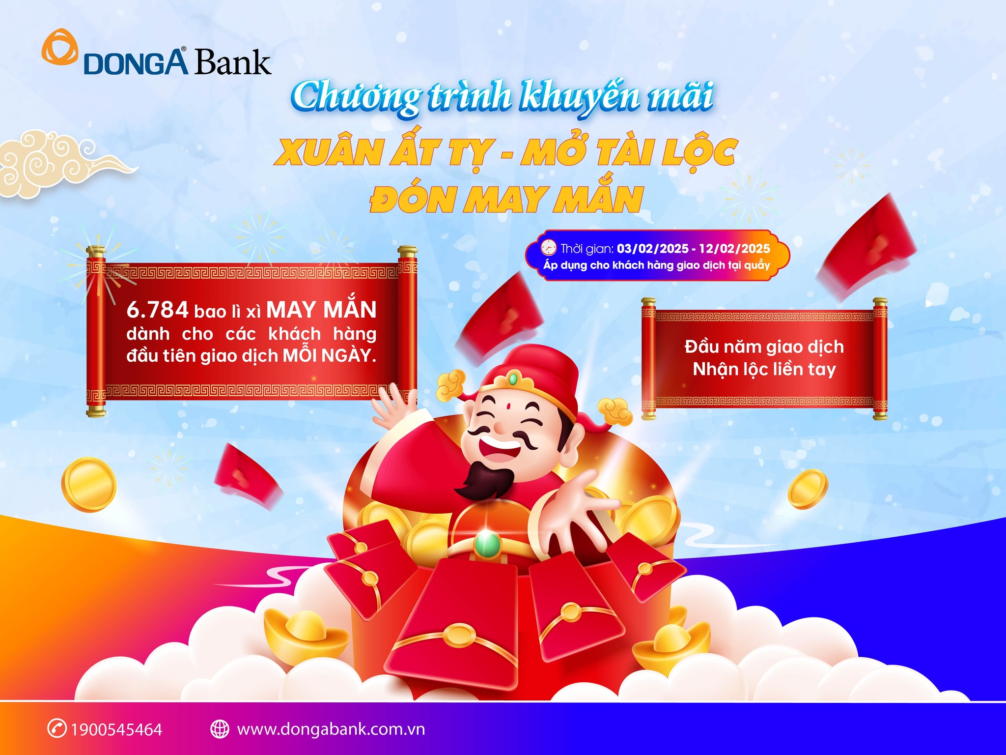 DongA Bank dành gần 6 tỷ đồng tặng khách hàng dịp năm mới 2025