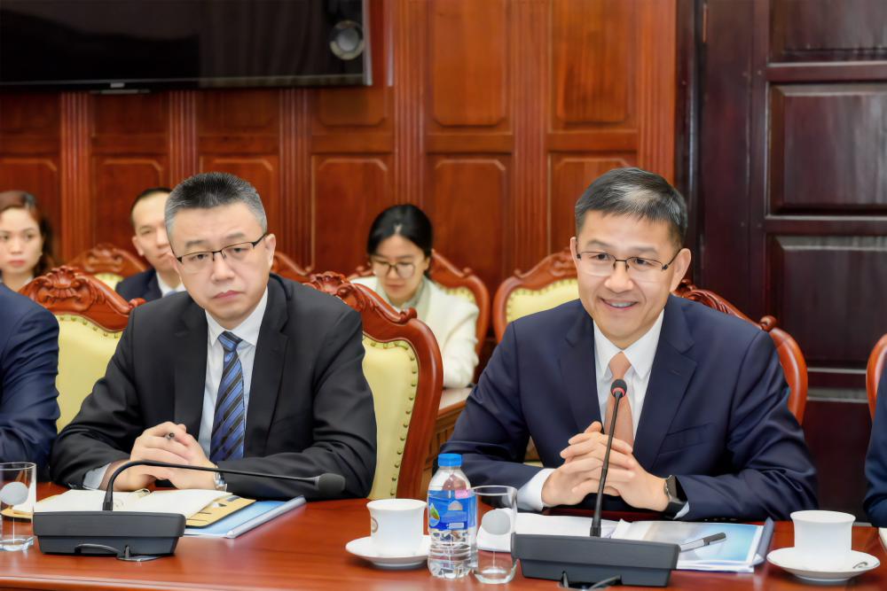 Ông Zhang Wei Wu - Phó Tổng Giám đốc ICBC phát biểu tại buổi làm việc