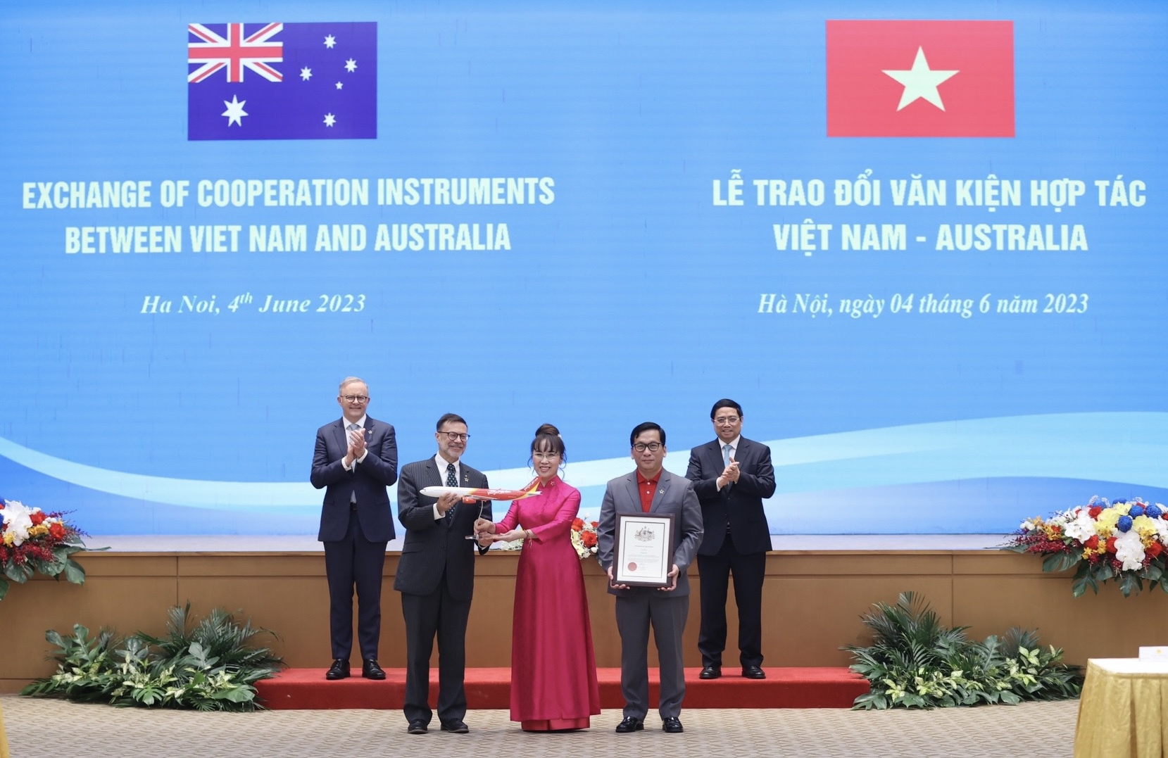 Ngày 4/6/2023, TS. Nguyễn Thị Phương Thảo tại lễ công bố đường bay thẳng đầu tiên kết nối thành phố Hồ Chí Minh với Brisbane (Úc) trước sự chứng kiến của Thủ tướng Chính phủ Phạm Minh Chính và Thủ tướng Australia Anthony Albanese tại Việt Nam, ngay dịp hai nước kỷ niệm 50 năm quan hệ ngoại giao