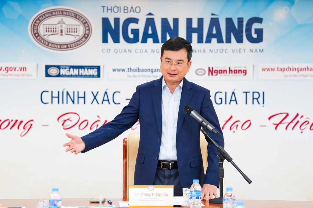 Phó Thống đốc Phạm Thanh Hà phát biểu chỉ đạo tại buổi làm việc
