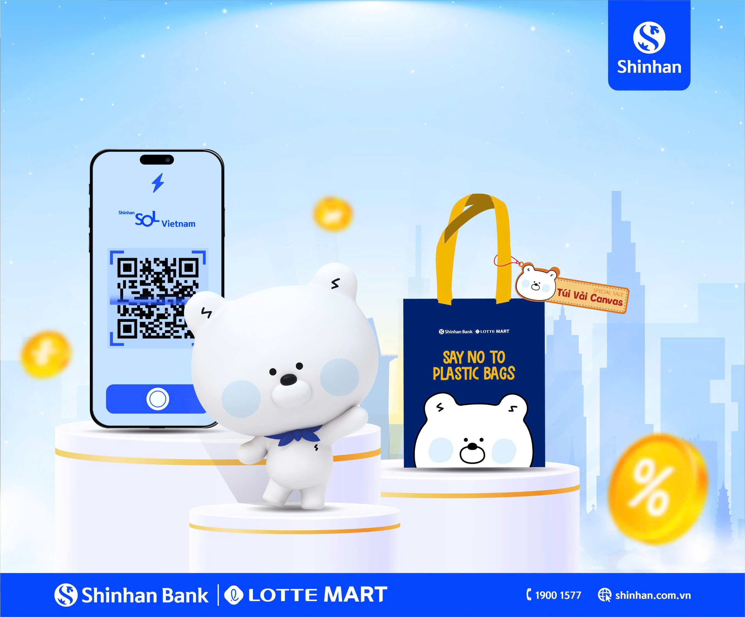 Ngân hàng Shinhan Việt Nam triển khai dịch vụ thanh toán QR Pay cho Lotte mart Việt Nam