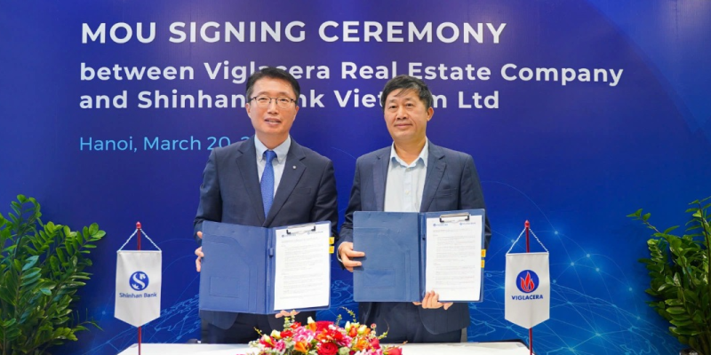 Shinhan Bank Vietnam and Viglacera Real Estate company signed a strategic partnership agreement
