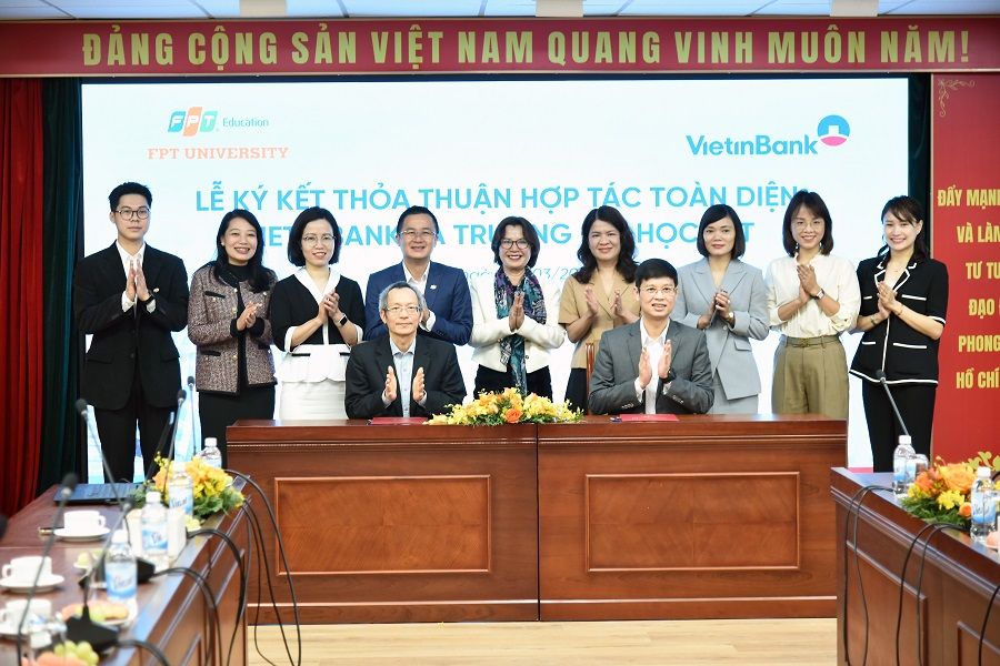 Hợp tác VietinBank với Trường Đại học FPT đánh dấu cột mốc quan trọng trong mối quan hệ hợp tác giữa hai đơn vị