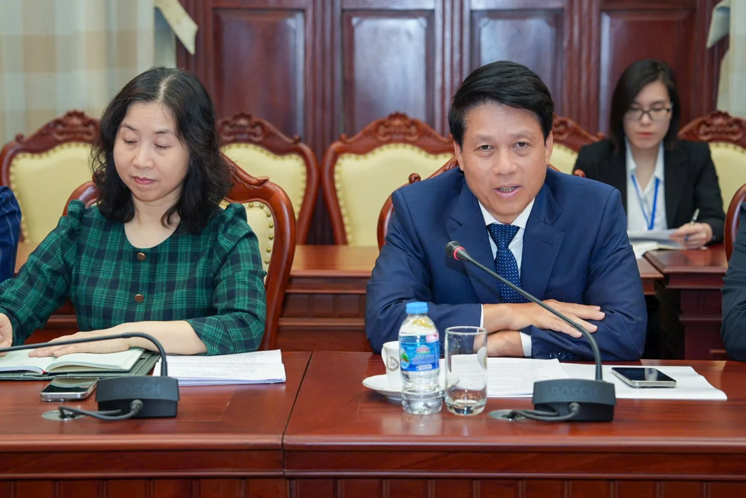 Phó Thống đốc NHNN Phạm Tiến Dũng phát biểu tại buổi làm việc
