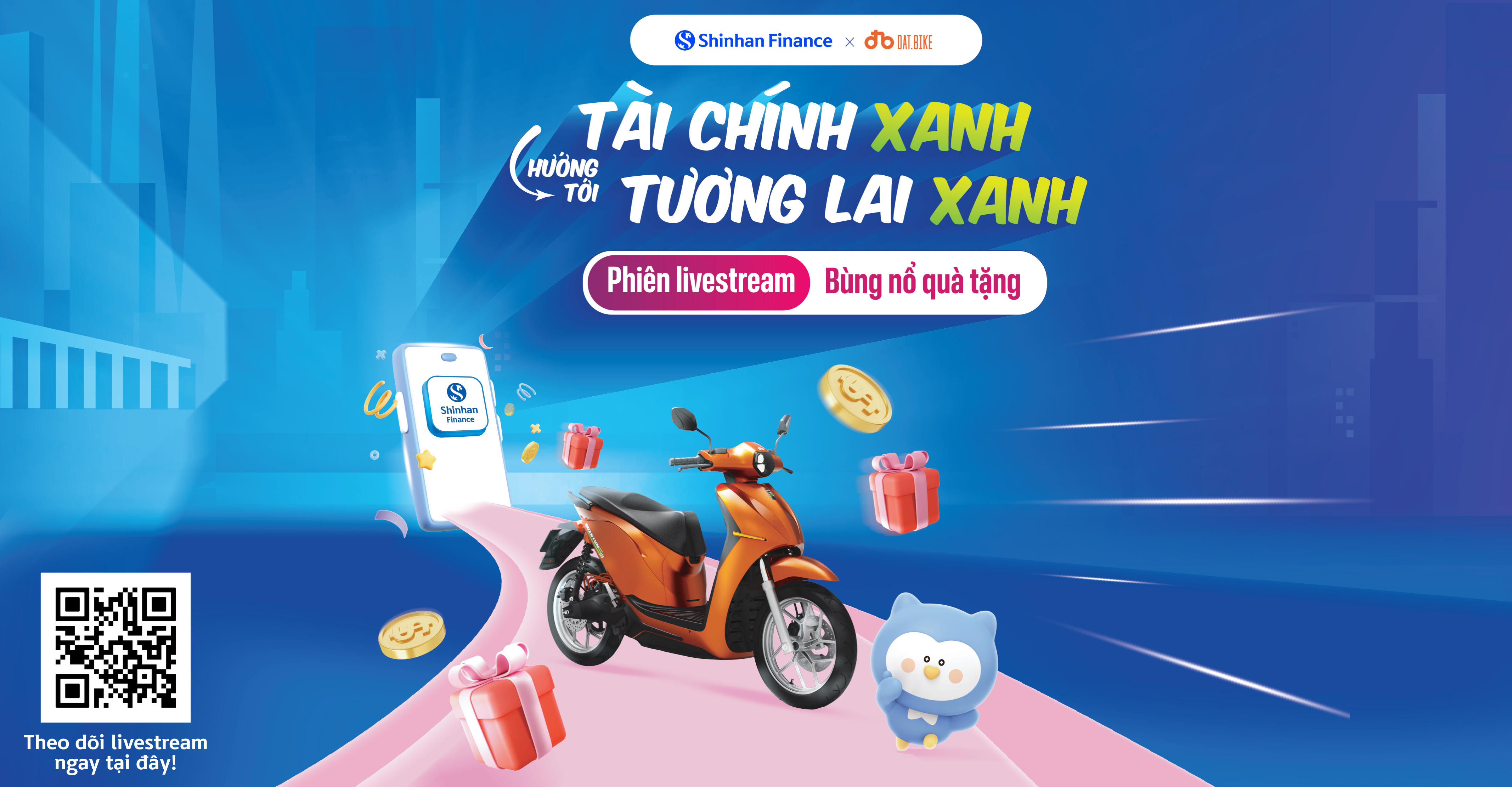 Shinhan Finance cùng Dat Bike hứa hẹn bùng nổ phiên live "Xanh" trước thềm nghỉ lễ