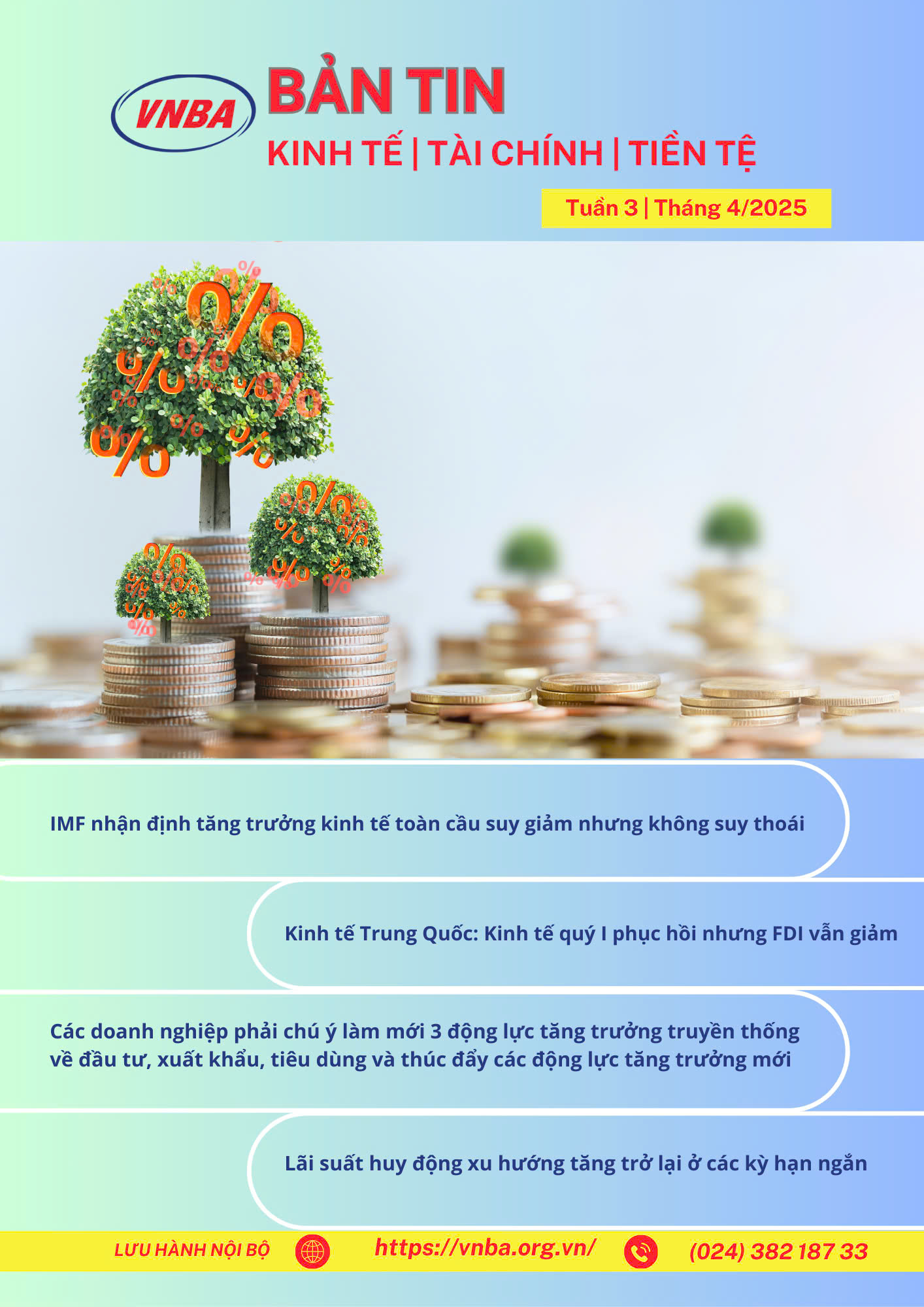 Bản tin Kinh tế - Tài chính - Tiền tệ tuần 3 tháng 4