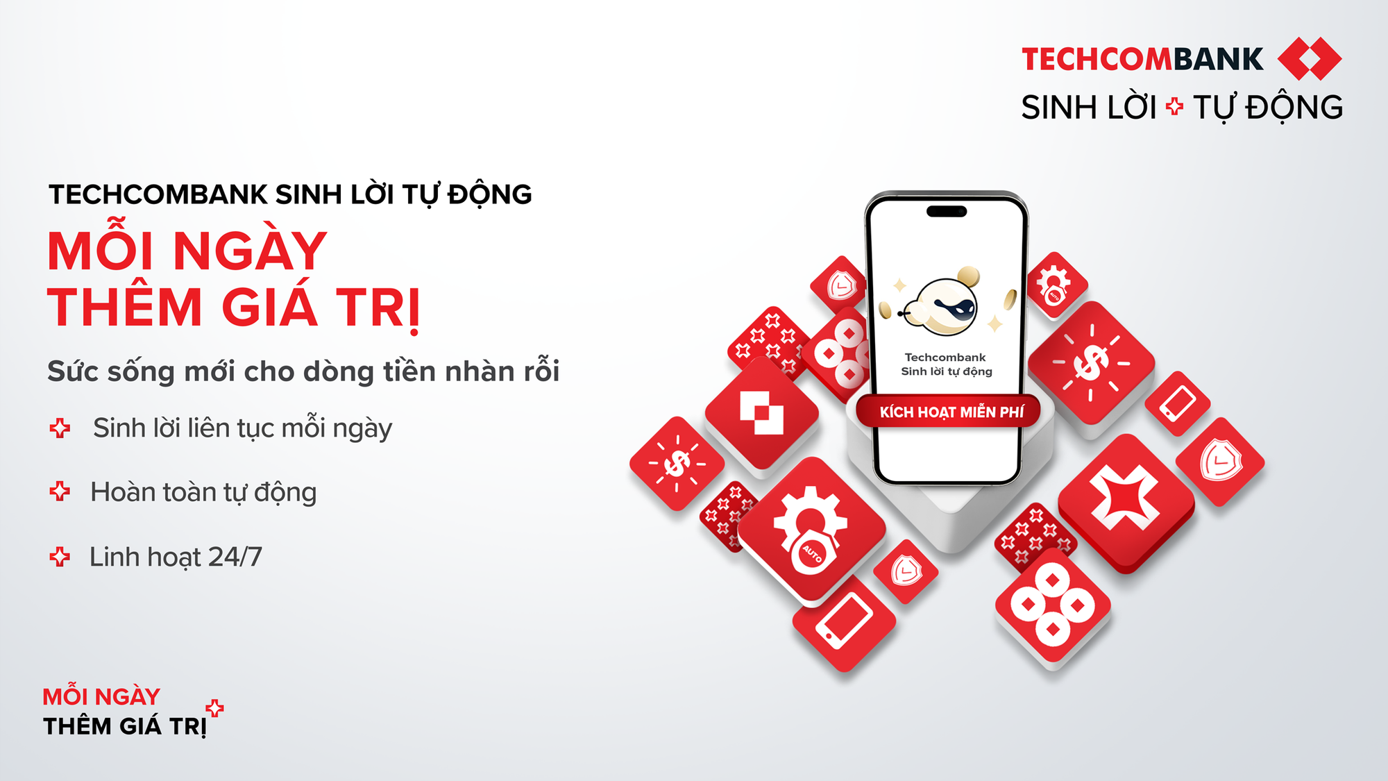 Với sản phẩm "Sinh lời tự động", Techcombank không chỉ tạo ra một xu hướng mới mà còn thúc đẩy sự thay đổi trong toàn ngành ngân hàng