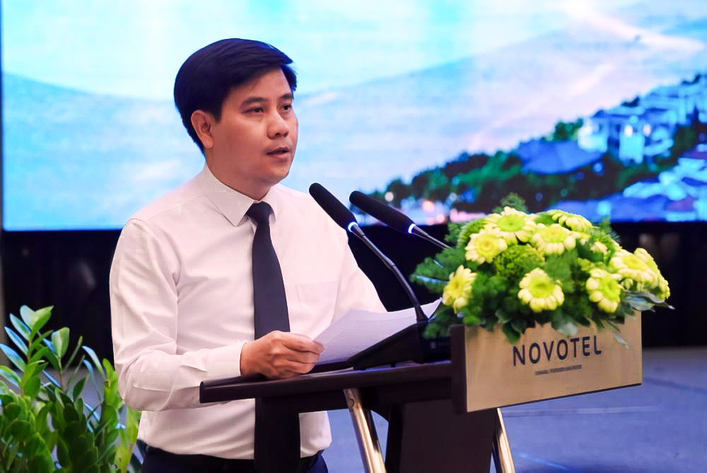 Giám đốc NHNN khu vực 9 Lê Anh Xuân phát biểu tại diễn đàn