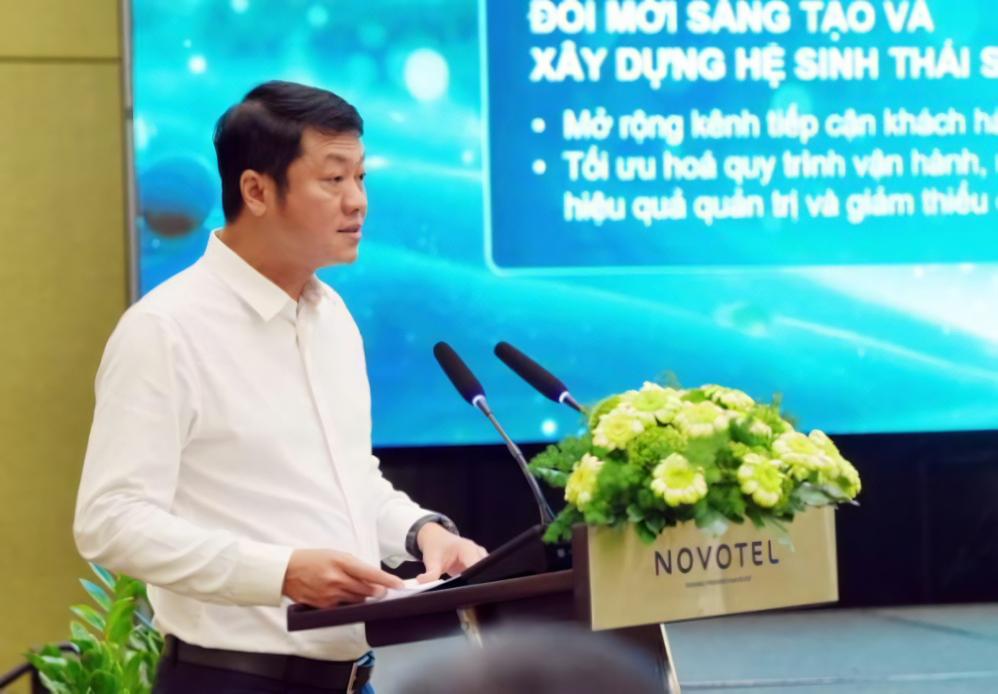 Tổng giám đốc BIDV Lê Ngọc Lâm phát biểu tại diễn đàn