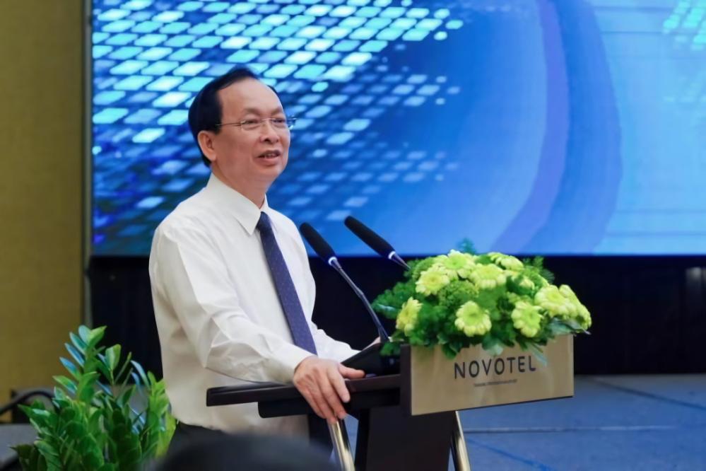 Phó Thống đốc Thường trực Đào Minh Tú phát biểu tại Diễn đàn “Kết nối tín dụng xanh - Khu công nghiệp xanh”.