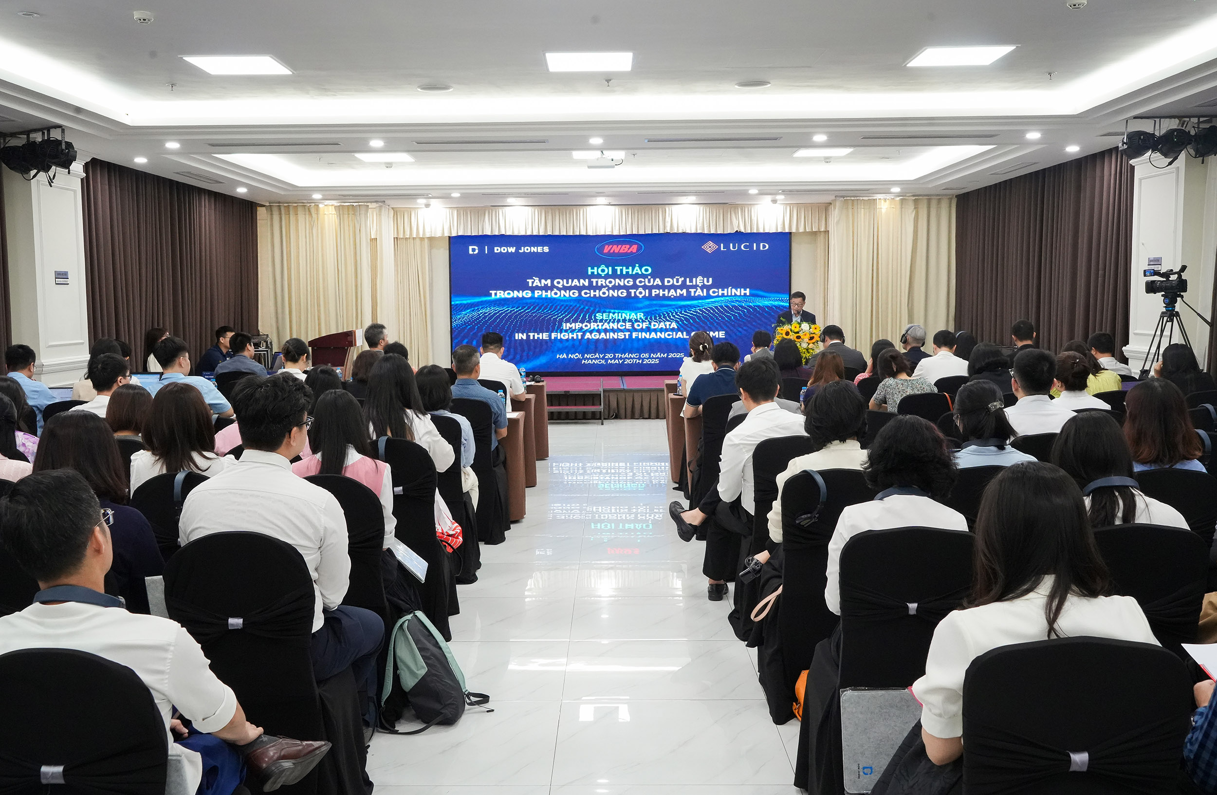 Toàn cảnh hội thảo “Tầm quan trọng của dữ liệu trong phòng chống tội phạm tài chính”