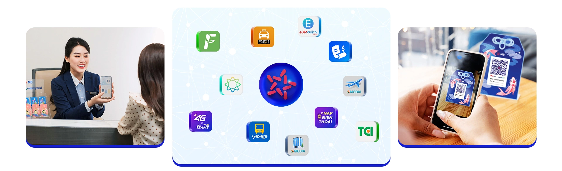 Một số mini app nổi bật của MB.