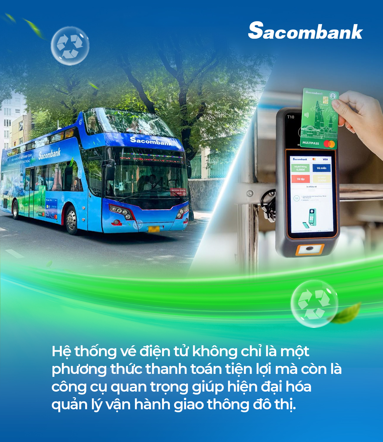 “Mở lối tương lai”: Sacombank đồng hành phát triển giao thông xanh, thông minh