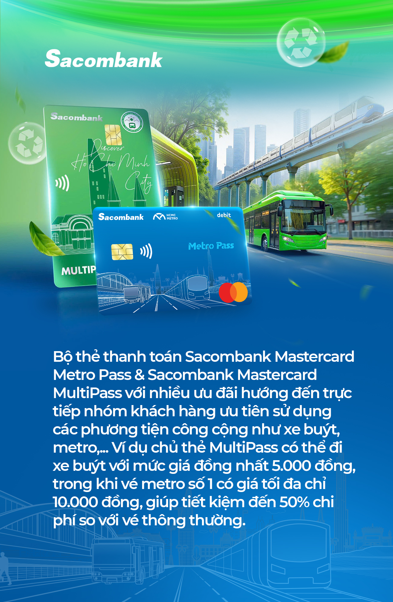 “Mở lối tương lai”: Sacombank đồng hành phát triển giao thông xanh, thông minh