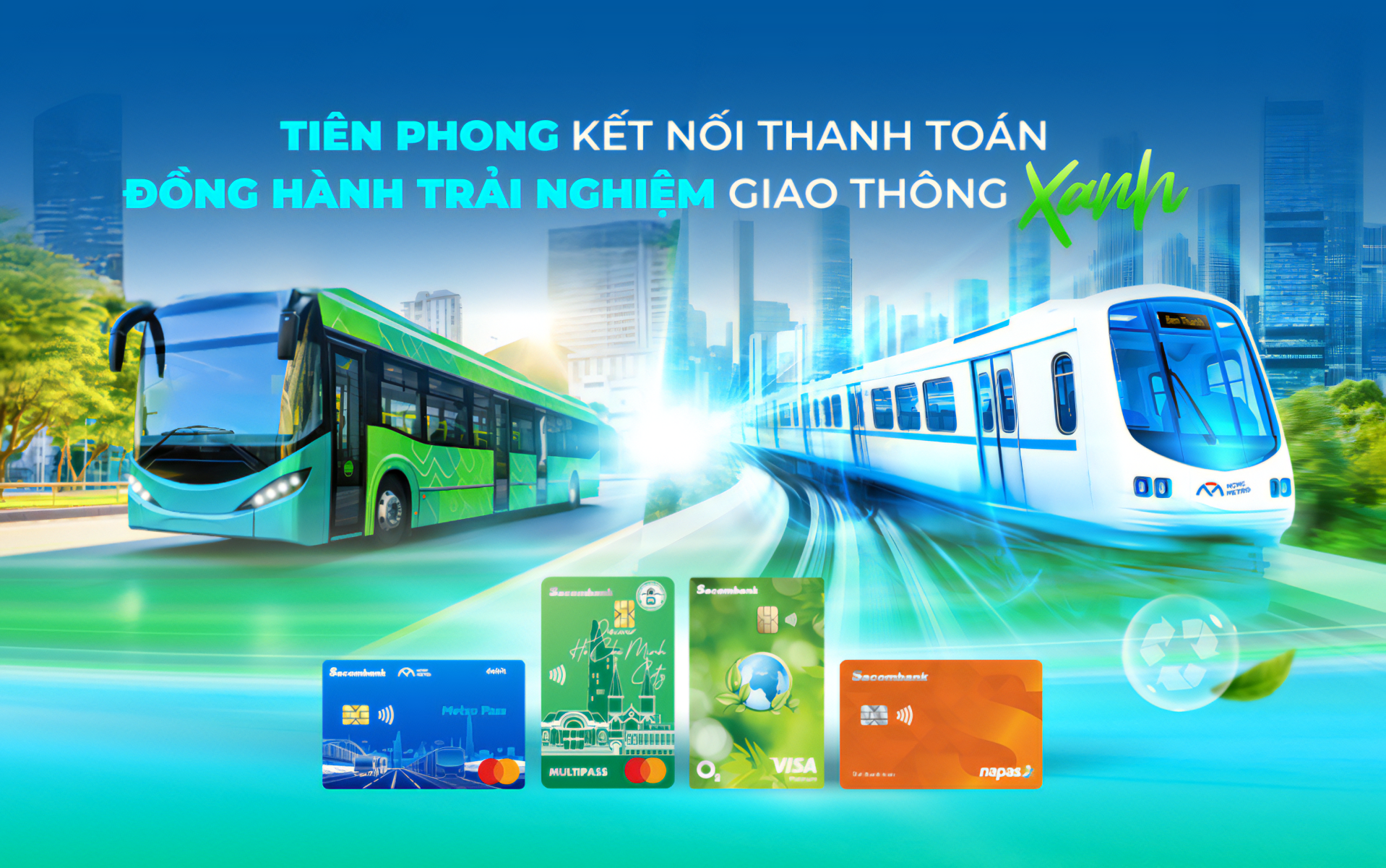 “Mở lối tương lai”: Sacombank đồng hành phát triển giao thông xanh, thông minh