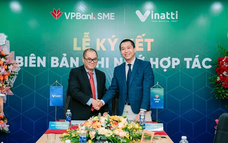 Ngày 22/1/2025, VPBankSME đã ký kết biên bản ghi nhớ hợp tác với Vinatti nhằm cung cấp gói giải pháp toàn diện cho khách hàng hoạt động trong lĩnh vực thanh toán