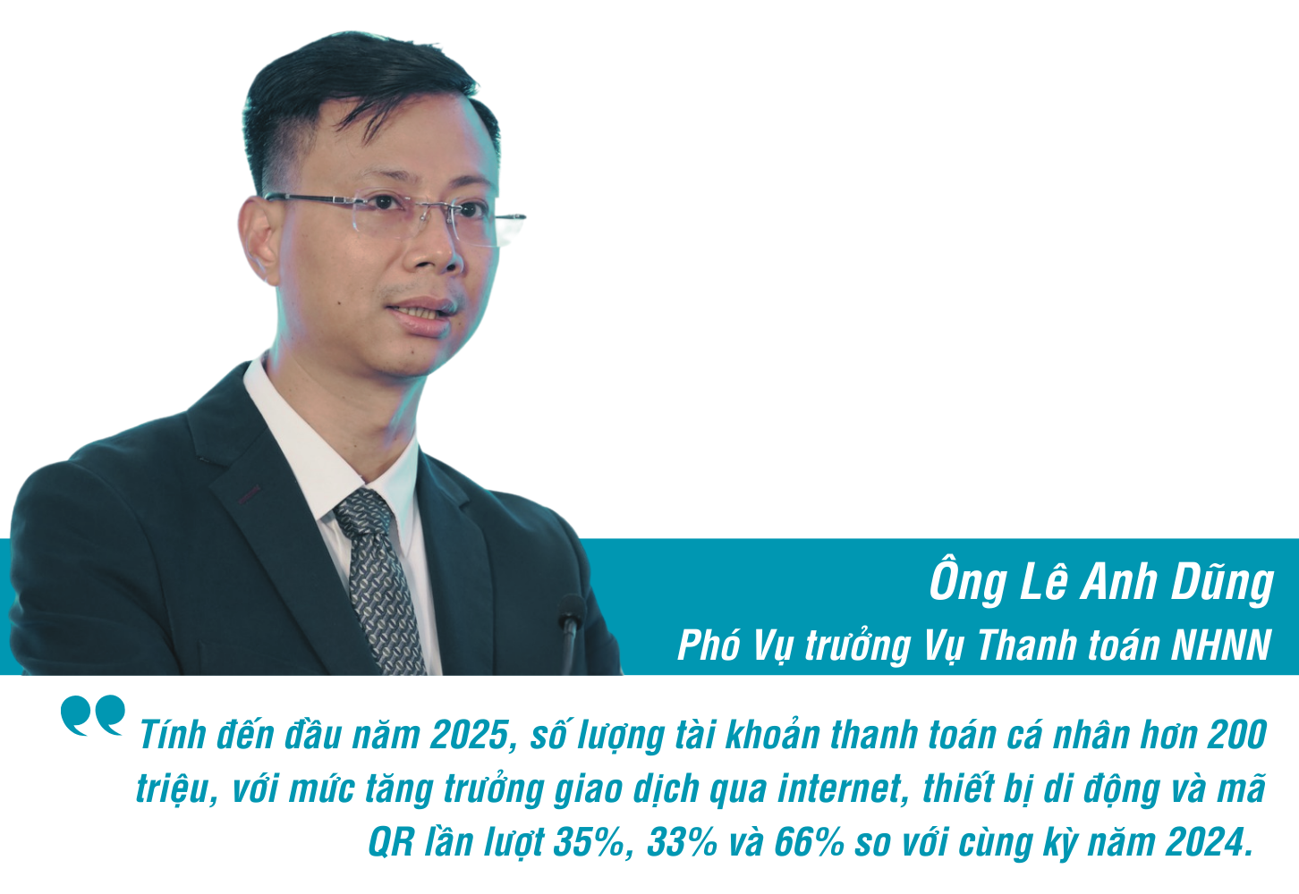 Ông Lê Anh Dũng - Phó Vụ trưởng Vụ Thanh toán NHNN
