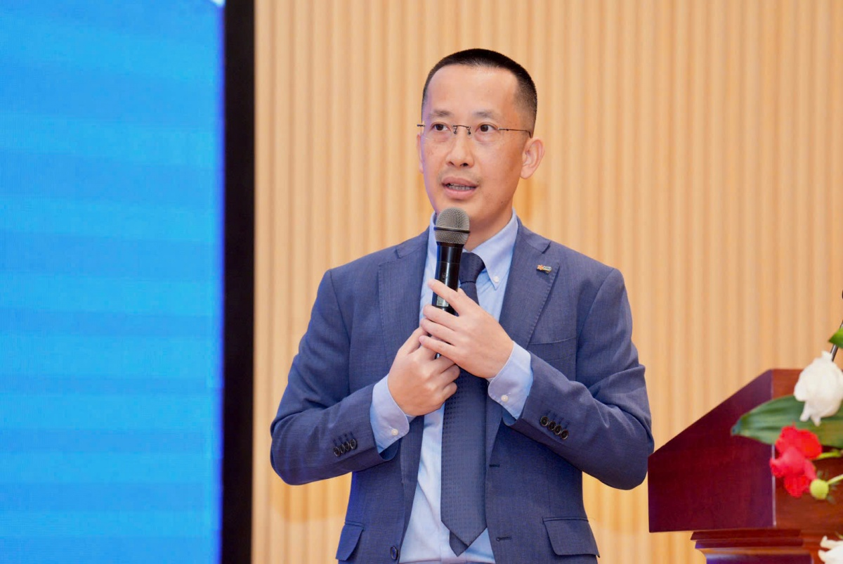 Ông Vũ Thành Trung - Phó Chủ tịch HĐQT Ngân hàng TMCP Quân đội (MB) tại Hội nghị
