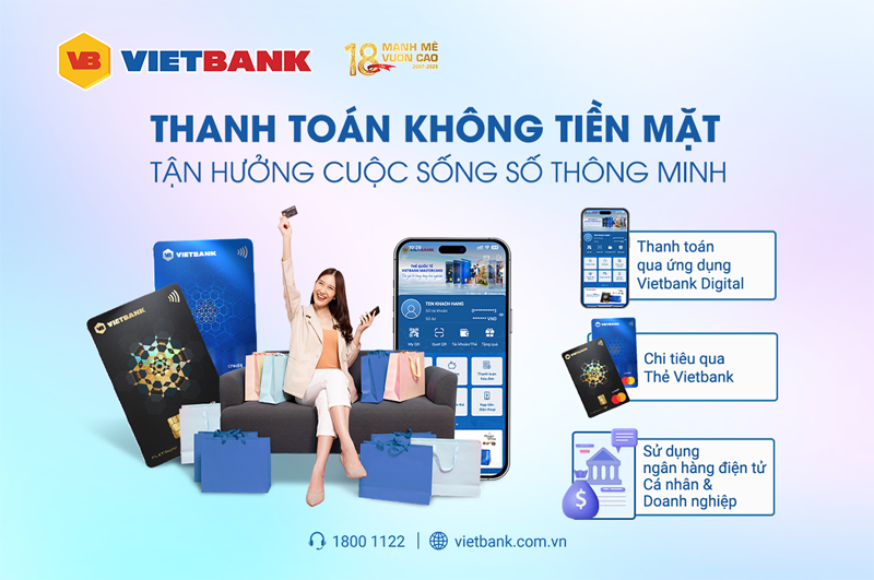 Vietbank thúc đẩy thanh toán không tiền mặt