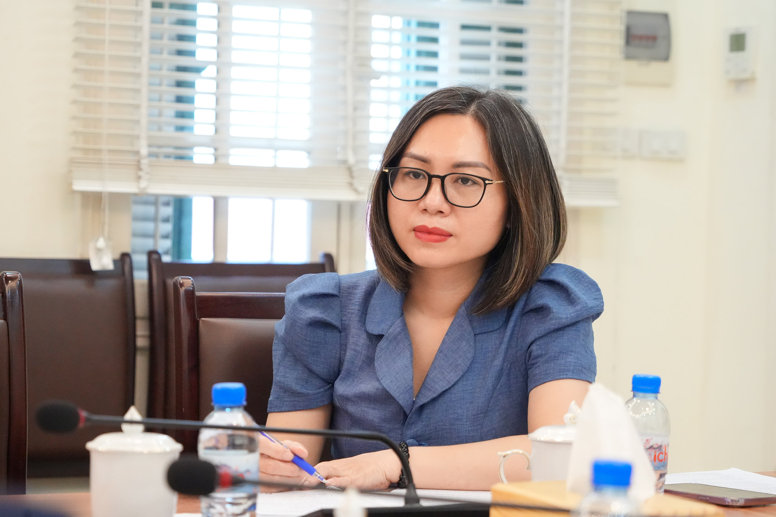 Bà Chu Thị Quỳnh Hoa - Phó Trưởng Ban Pháp luật và Nghiệp vụ VNBA