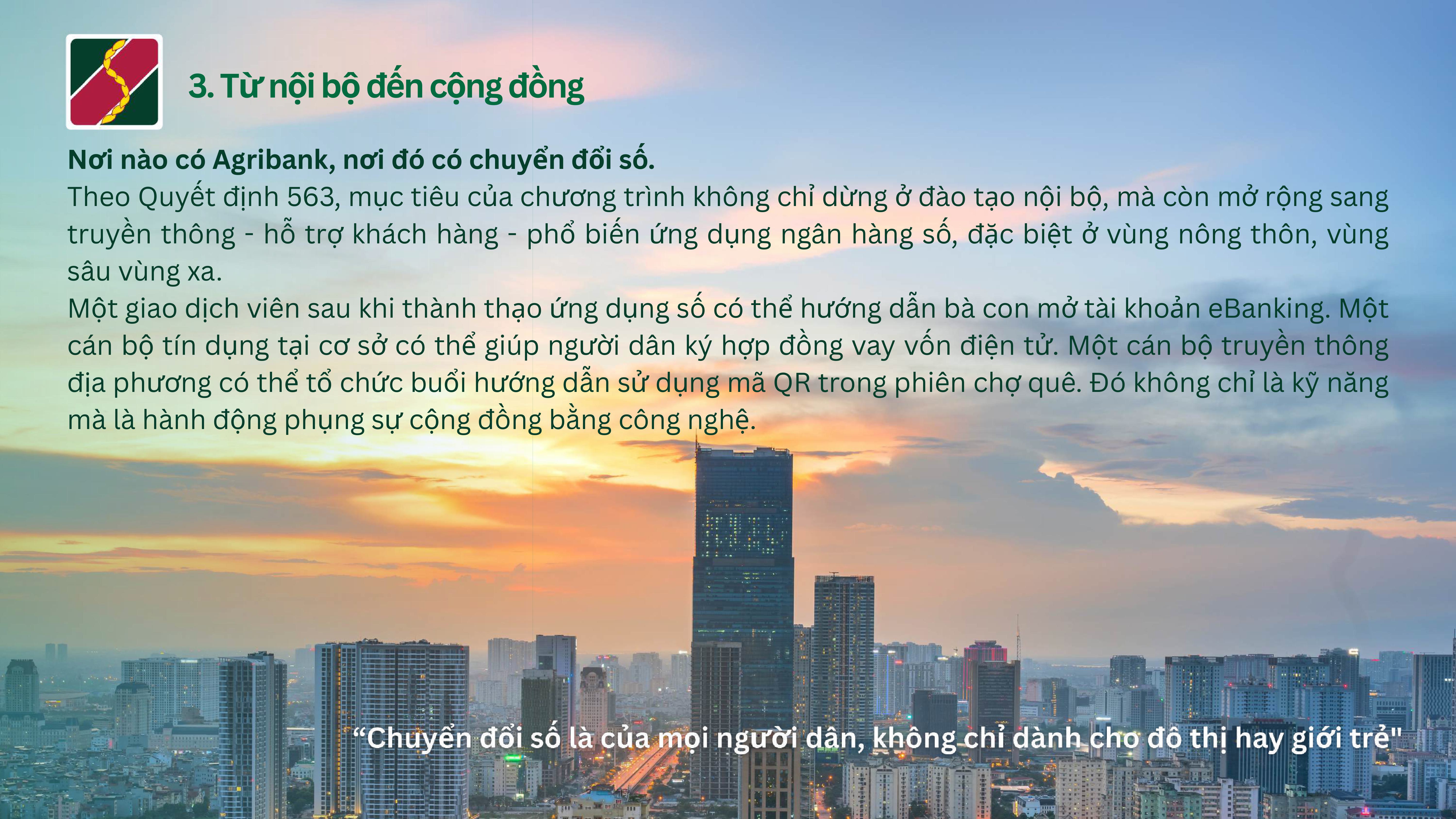 Agribank triển khai chương trình "Bình dân học vụ số" - Mỗi người một bước, toàn hệ thống chuyển mình