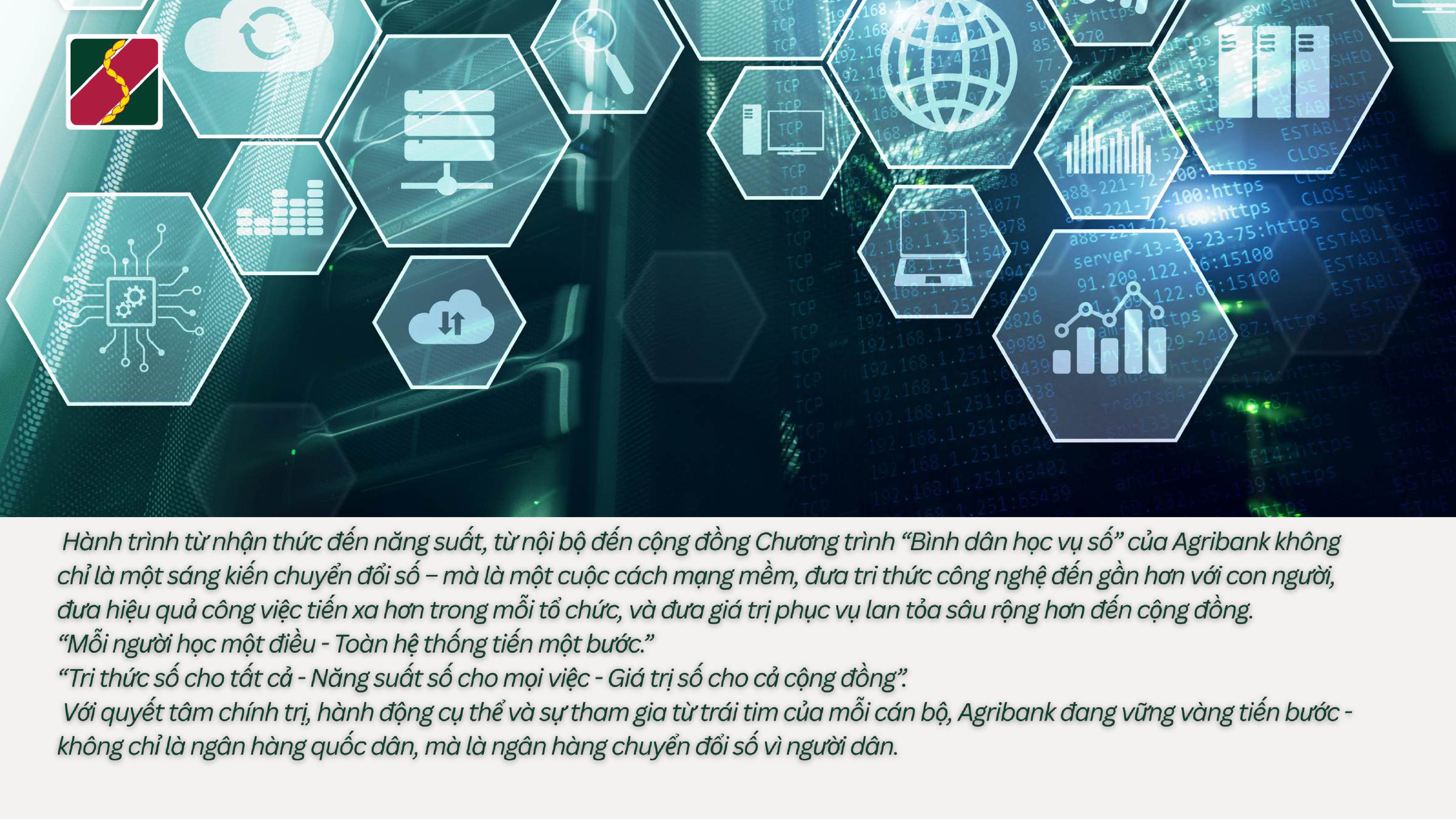 Agribank triển khai chương trình "Bình dân học vụ số" - Mỗi người một bước, toàn hệ thống chuyển mình