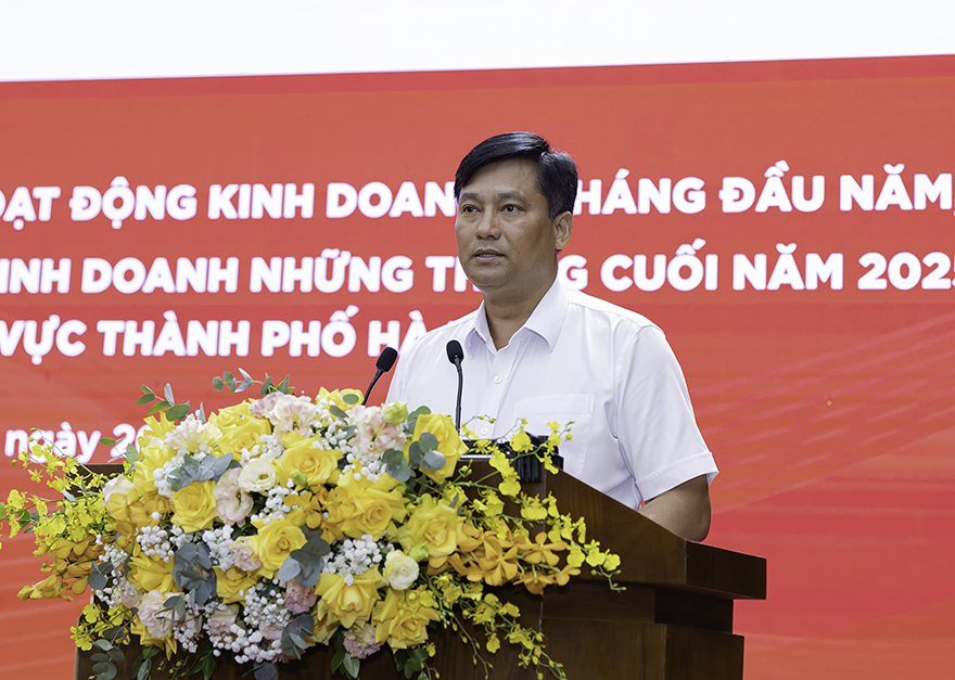 Tổng Giám đốc Phạm Toàn Vượng thay mặt Ban Điều hành phát biểu tại Hội nghị