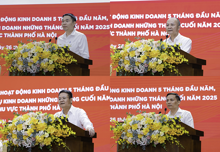 Giám đốc các chi nhánh trên địa bàn Hà Nội phát biểu tại Hội nghị