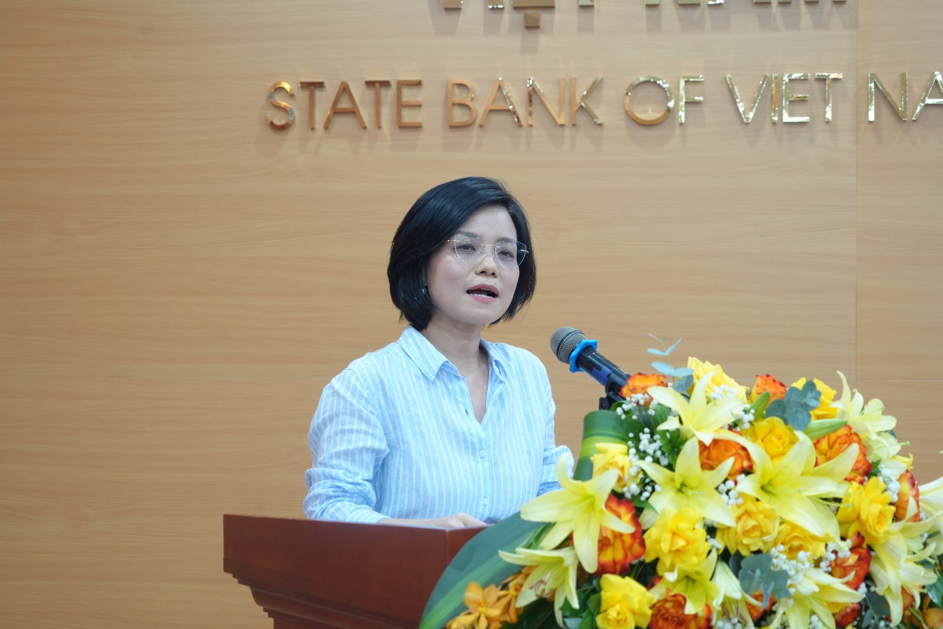 Bà Bùi Thị Thanh Thuý, Phó Giám đốc Khối Quản lý Rủi ro, Trưởng phòng Quản lý Rủi ro Tín dụng, đầu tư VietinBank