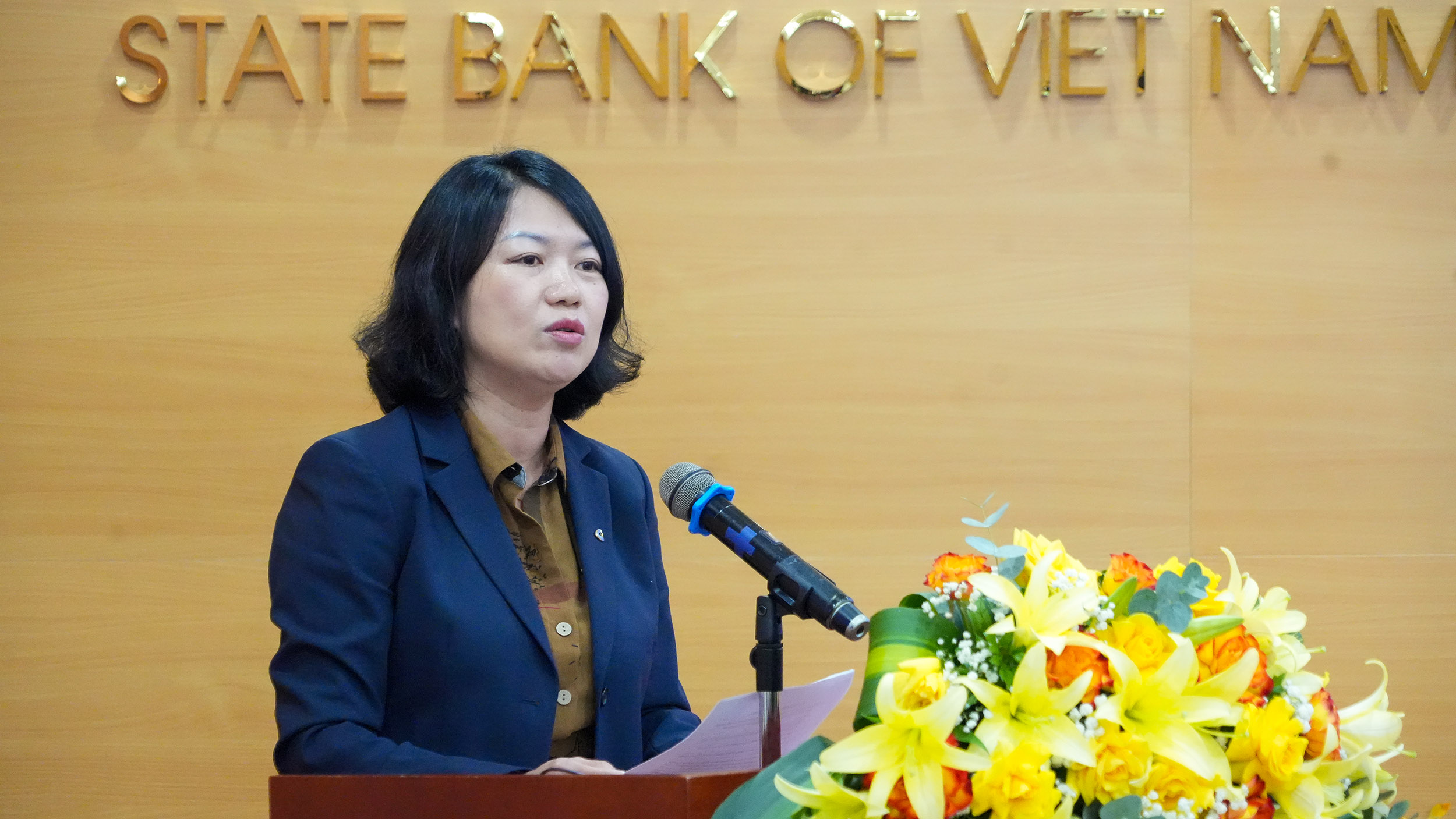 Ông Nguyễn Đức Long, Cục trưởng Cục An toàn hệ thống các tổ chức tín dụng, Ngân hàng Nhà nước Việt Nam phát biểu