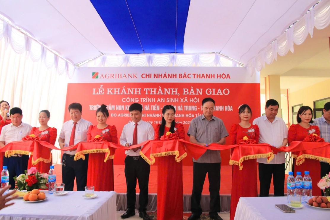 Agribank hỗ trợ hơn 7 tỷ đồng để xây dựng trường mầm non tại khu A xã Hòa Tiến