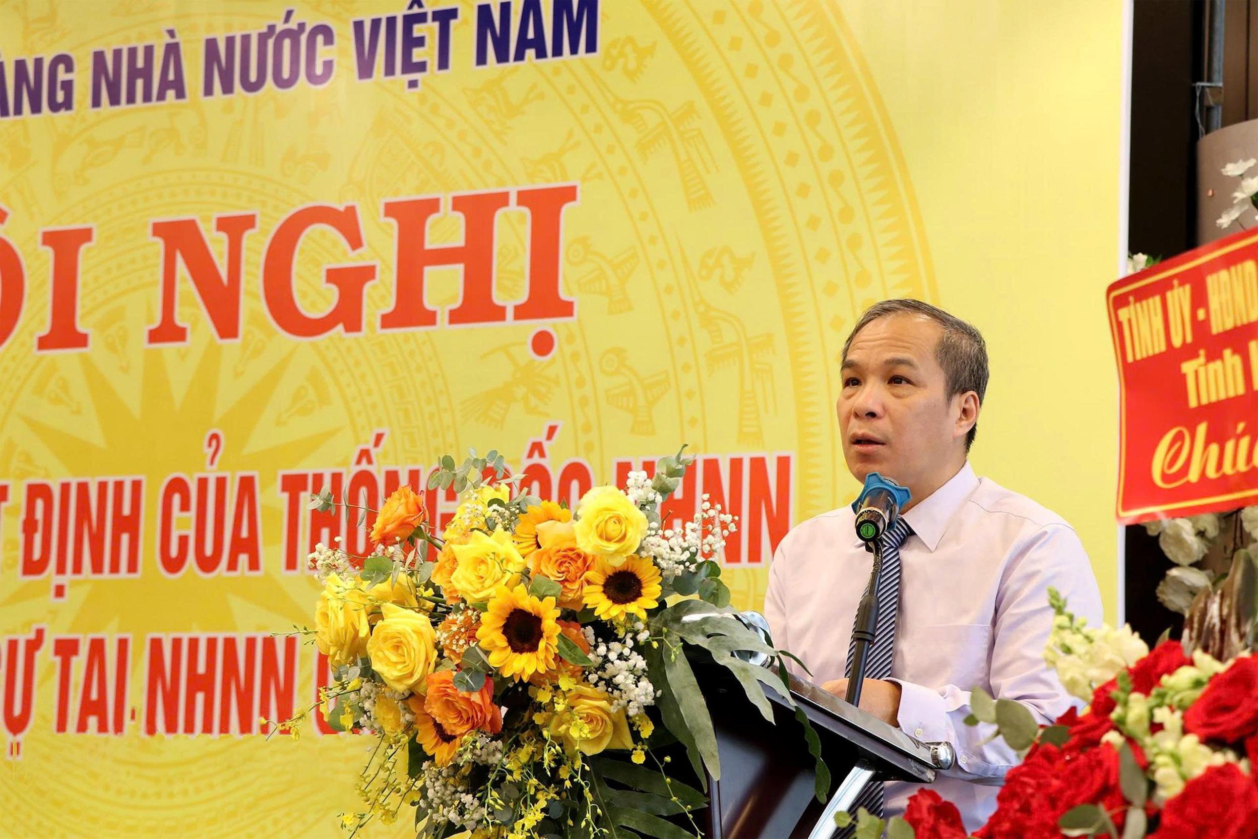 Phó Thống đốc Đoàn Thái Sơn phát biểu chỉ đạo tại hội nghị