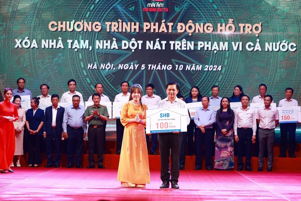 SHB luôn tận tâm đồng hành cùng các hoạt động an sinh xã hội khắp cả nước. Ảnh: SHB