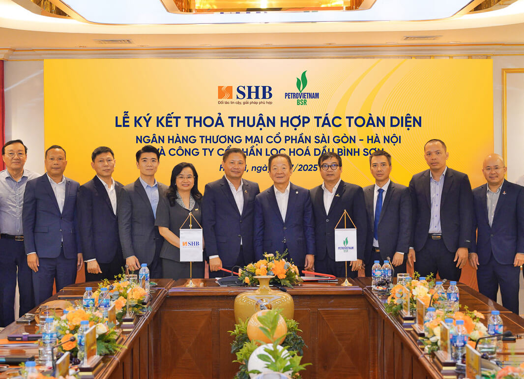Toàn cảnh lễ ký kết thỏa thuận hợp tác toàn diện giữa Ngân hàng SHB và CTCP Lọc hóa dầu Bình Sơn
