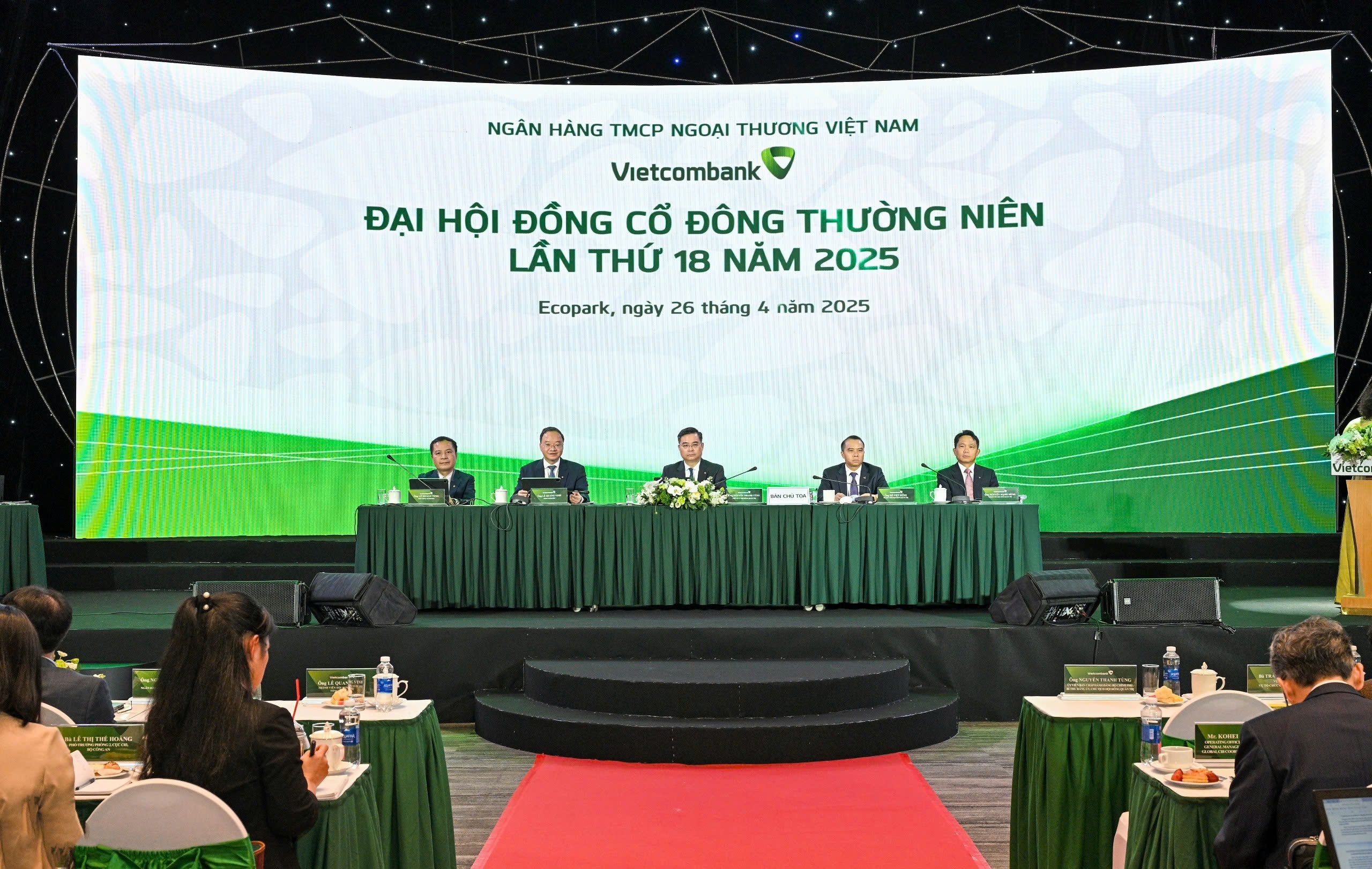 Đại hội đồng cổ đông thường niên Vietcombank năm 2025. Ảnh: Nguyễn Duy Thanh