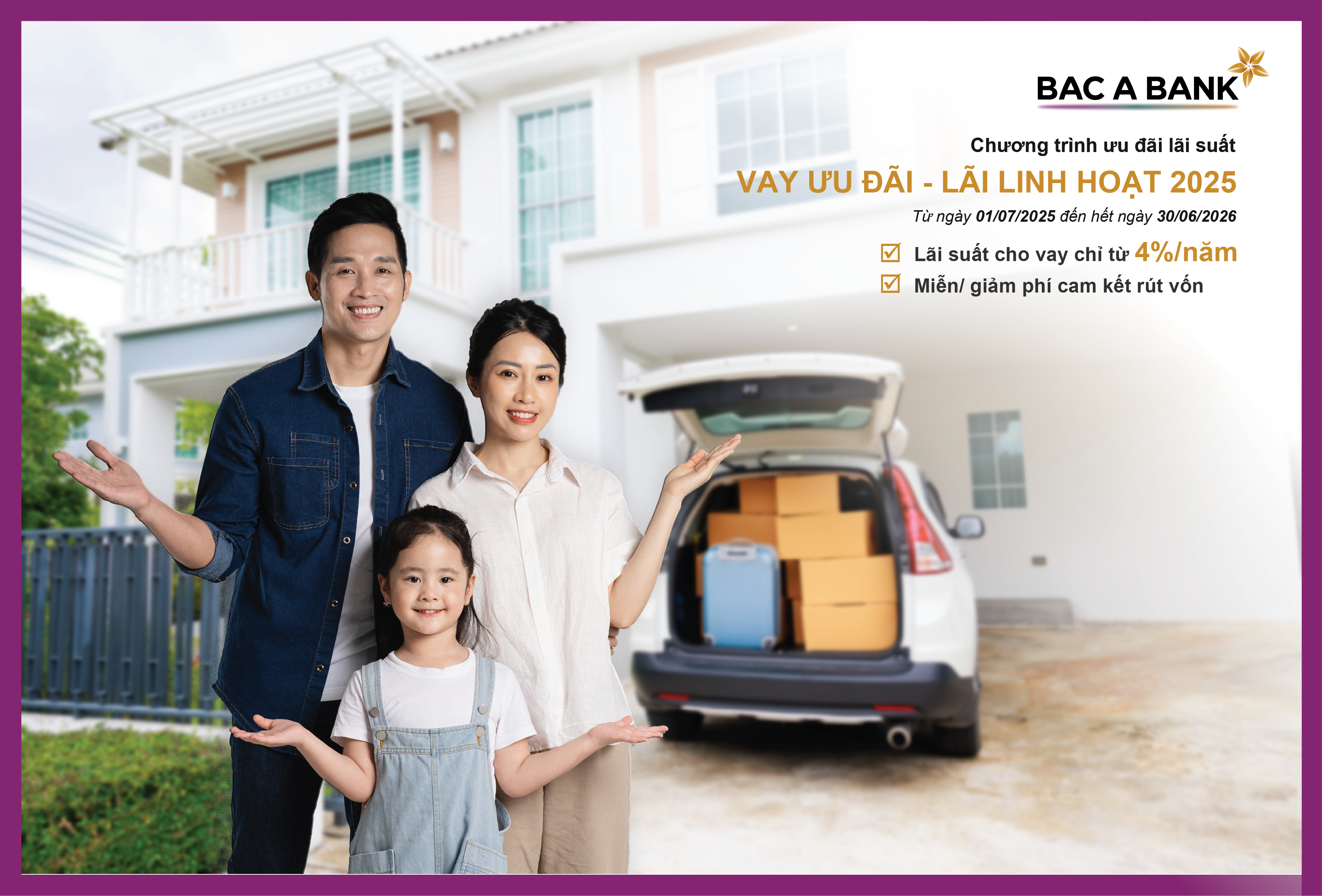 Bac A Bank ưu đãi vay vốn với lãi suất chỉ từ 4,0%/năm