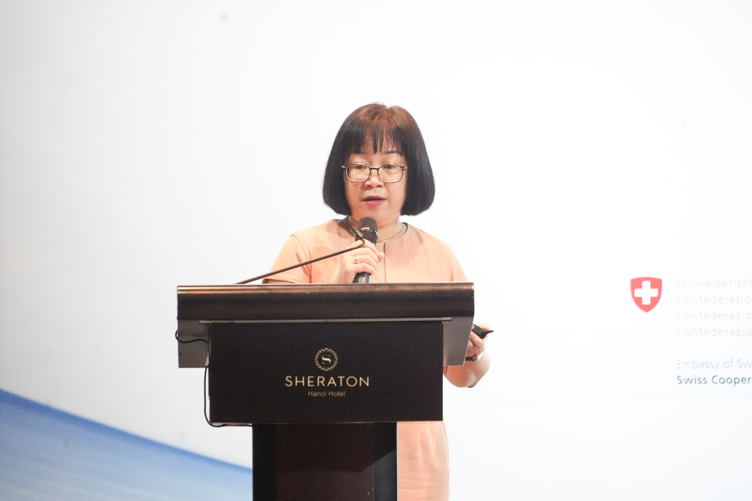 Bà Lại Minh Thúy (Citibank chi nhánh TP.HCM), đại diện nhóm các ngân hàng nước ngoài